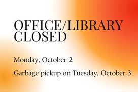Office Closed October 2nd, 2023