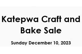 Craft and Bake Sale – December 10, 2023